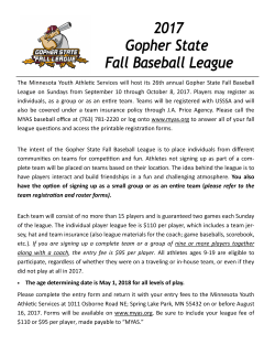 2017 Fall Baseball League Information.pub