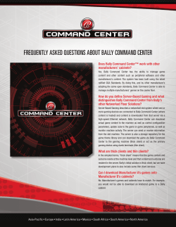 frequently asked questions about bally command center