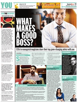 CEOs to managerial magicians share their top game