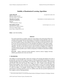 Stability of Randomized Learning Algorithms
