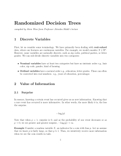 Randomized Decision Trees