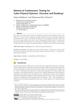 Notions of Conformance Testing for Cyber-Physical Systems