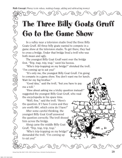 The Three Billy Goats Gruff Go to the Game Show