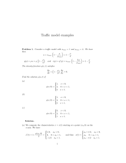 Traffic model examples