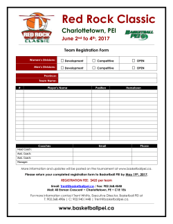 2017 Red Rock Registration Form document