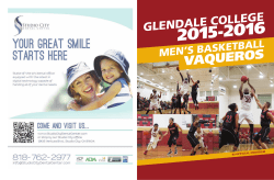 Men`s Basketball Program - Glendale Community College