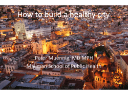 How to build a healthy city