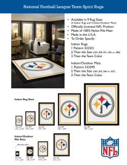 National Football League Team Spirit Rugs