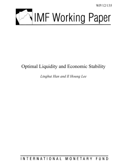Optimal Liquidity and Economic Stability