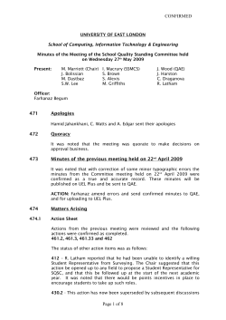 UNIVERSITY OF EAST LONDON