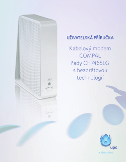 Kabelov&yacute; modem COMPAL řady CH7465LG s