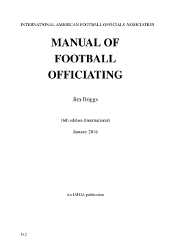 manual of football officiating