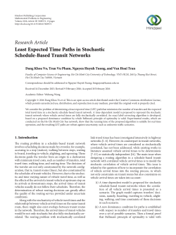 Least Expected Time Paths in Stochastic Schedule