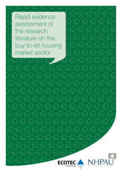 Rapid evidence assessment of the research literature on the buy