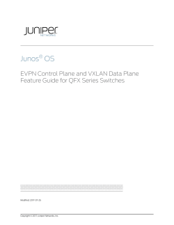 EVPN and VXLAN Feature Guide