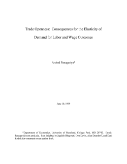 Consequences for the Elasticity of Demand for Labor and Wage