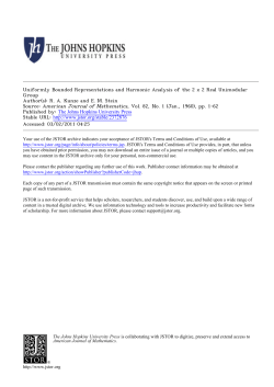 Uniformly Bounded Representations and Harmonic Analysis of the 2