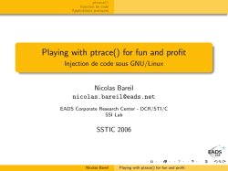 Playing with ptrace() for fun and profit
