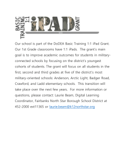 Click Here for DoDEA Ipad Grant Information