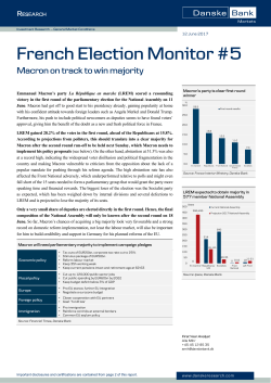 French Election Monitor #5: Macron on track to win