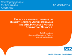 The role and effectiveness of Quality Control Audit