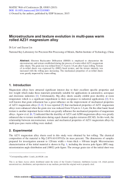 Microstructure and texture evolution in multi