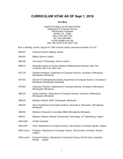 Conference Proceedings and Other Publications