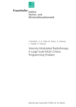 Intensity-Modulated Radiotherapy: A Large Scale Multi