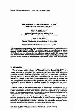 THE EMPIRICAL FOUNDATIONS OF THE