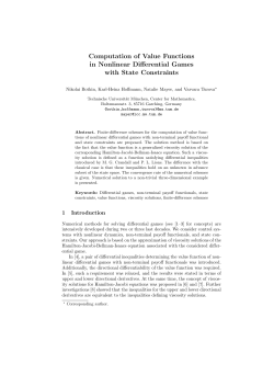 Computation of Value Functions in Nonlinear Differential