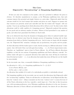 The Core: Edgeworth`s &ldquo;Recontracting&rdquo; or
