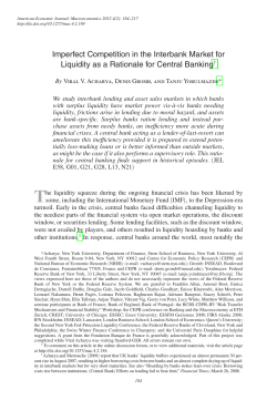 Imperfect Competition in the Interbank Market for