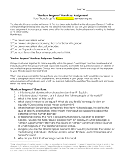 HB Handicap assignment