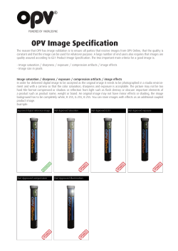 OPV Image Specification - OPV In