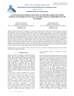 an integrated approach of multi-criteria group decision making