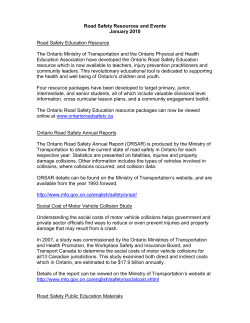 MTO - Ontario Injury Prevention Resource Centre