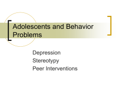 Adolescents and Behavior Problems