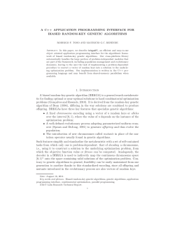 A C++ APPLICATION PROGRAMMING INTERFACE FOR BIASED