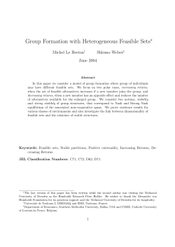 Group Formation with Heterogeneous Feasible Sets