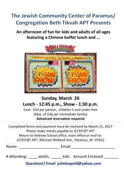 Game Show - JCC of Paramus