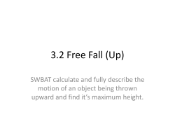 3.2 Free Fall- Up - White Plains Public Schools