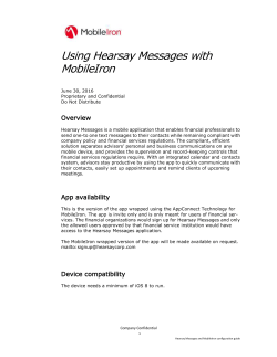iOS - AppConnect - MobileIron MarketPlace
