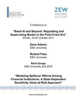 Modeling Spillover Effects Among Financial Institutions: A State