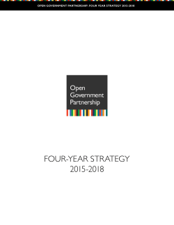 four-year strategy 2015-2018 - Open Government Partnership