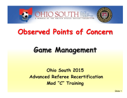 Game Management - League Athletics