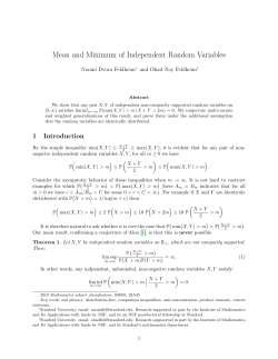 Mean and Minimum of Independent Random Variables
