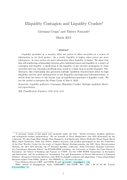 Illiquidity Contagion and Liquidity Crashes