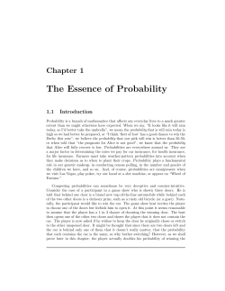 The Essence of Probability