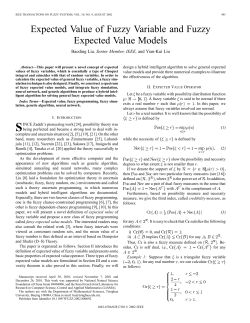 Expected value of fuzzy variable and fuzzy