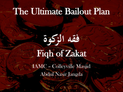 Presentation on Zakat